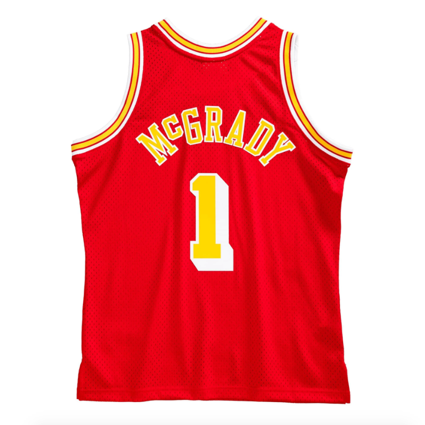 Men's Tracy McGrady Houston Rockets 2004-05 Red Swingman Replica Jersey By Mitchell & Ness