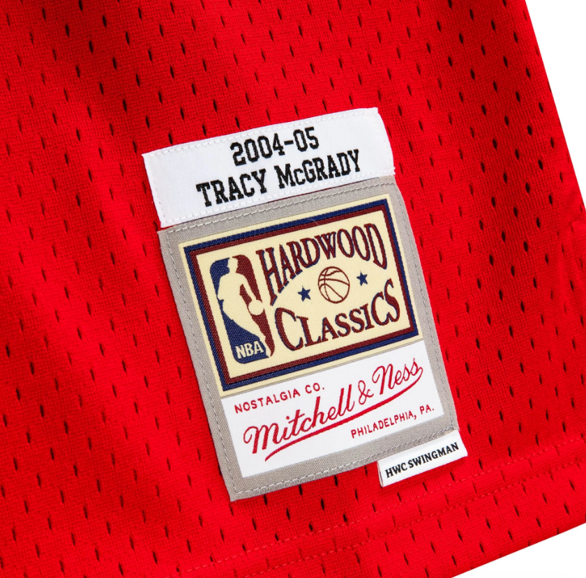 Men's Tracy McGrady Houston Rockets 2004-05 Red Swingman Replica Jersey By Mitchell & Ness