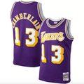 Men's Los Angeles Lakers Wilt Chamberlain Mitchell & Ness Purple 1971-72 Hardwood Classics Swingman Player Jersey