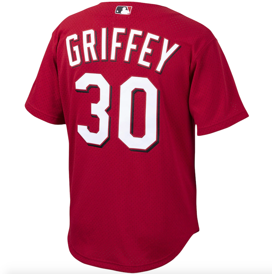 Men's Cincinnati Reds Ken Griffey Jr. Mitchell & Ness Red Cooperstown Collection Batting Practice Jersey