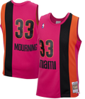 Men's Miami Heat Alonzo Mourning Mitchell & Ness Hardwood Classics Reload 2.0 Swingman Jersey - Pink