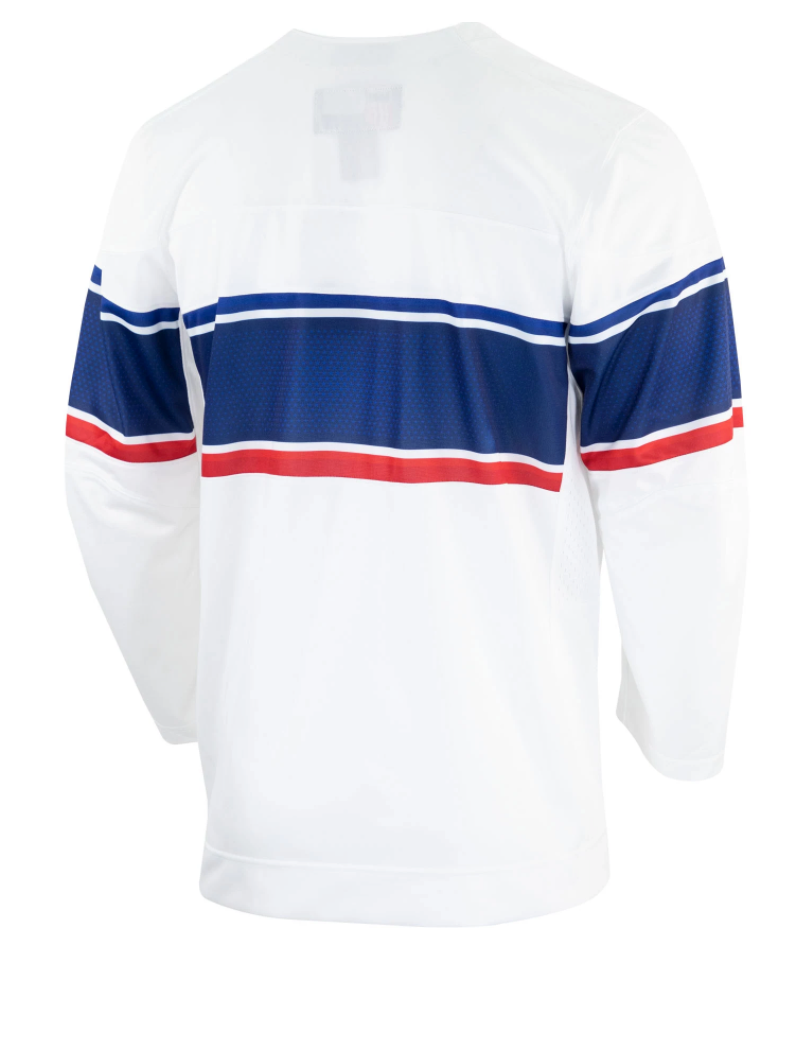 Mens USA Hockey 2022 Nike Olympic Home White Replica Jersey