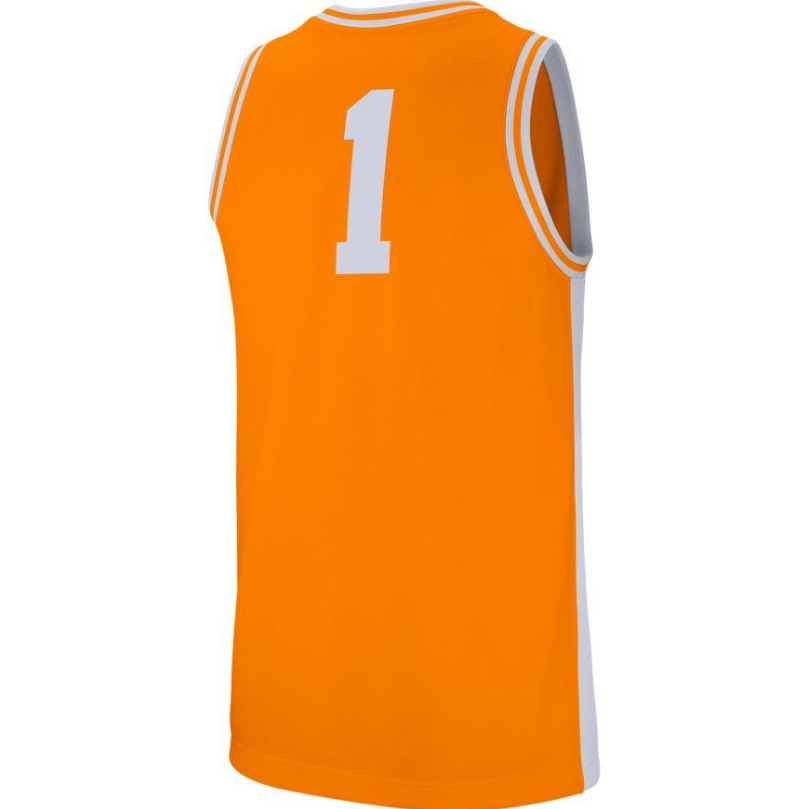 Men's Tennessee Volunteers Nike Retro Orange Replica #1 Basketball Jersey