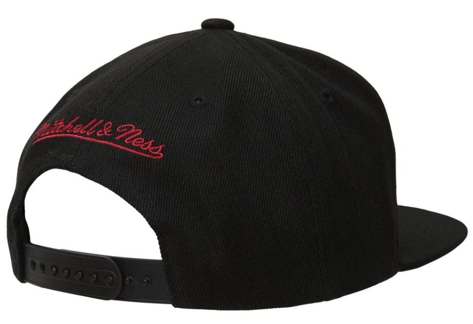 Men's New Jersey Nets Mitchell & Ness Basic Core Black Snapback Hat