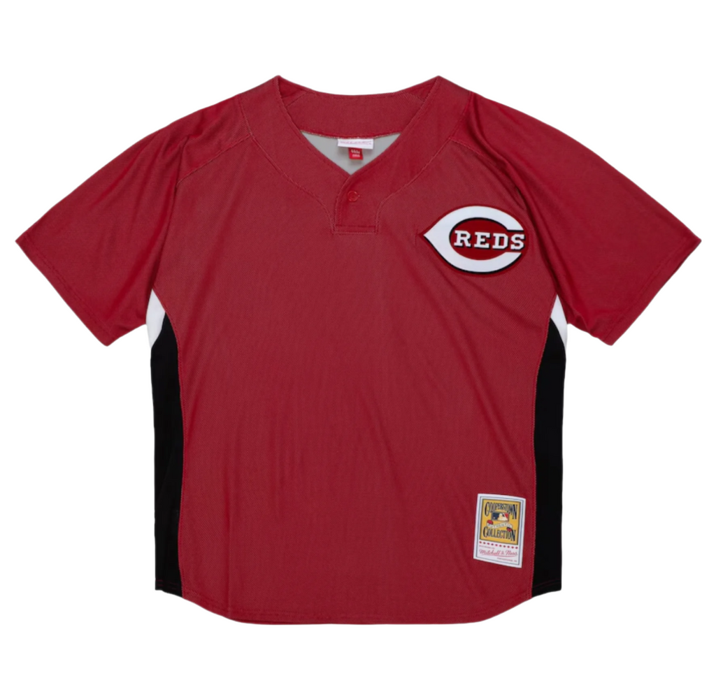 Men's Cincinnati Reds Ken Griffey Jr. Mitchell & Ness 2007 Red Cooperstown Collection Batting Practice Jersey