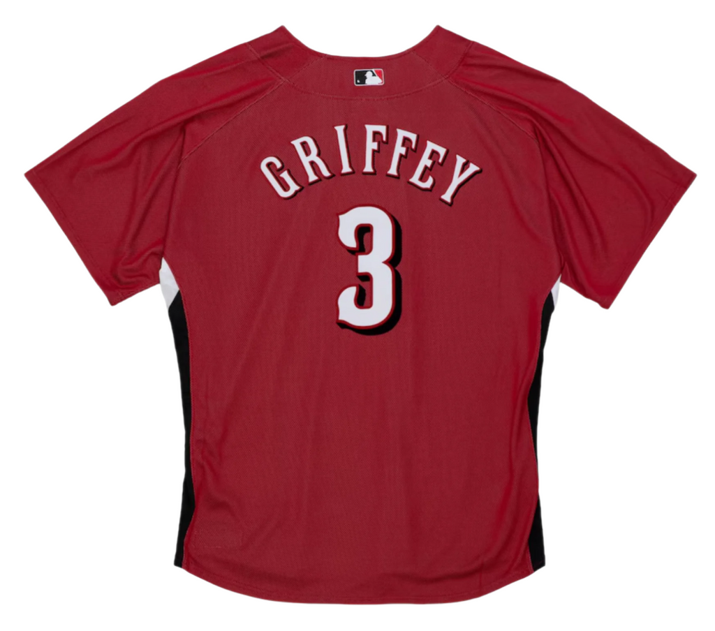 Men's Cincinnati Reds Ken Griffey Jr. Mitchell & Ness 2007 Red Cooperstown Collection Batting Practice Jersey