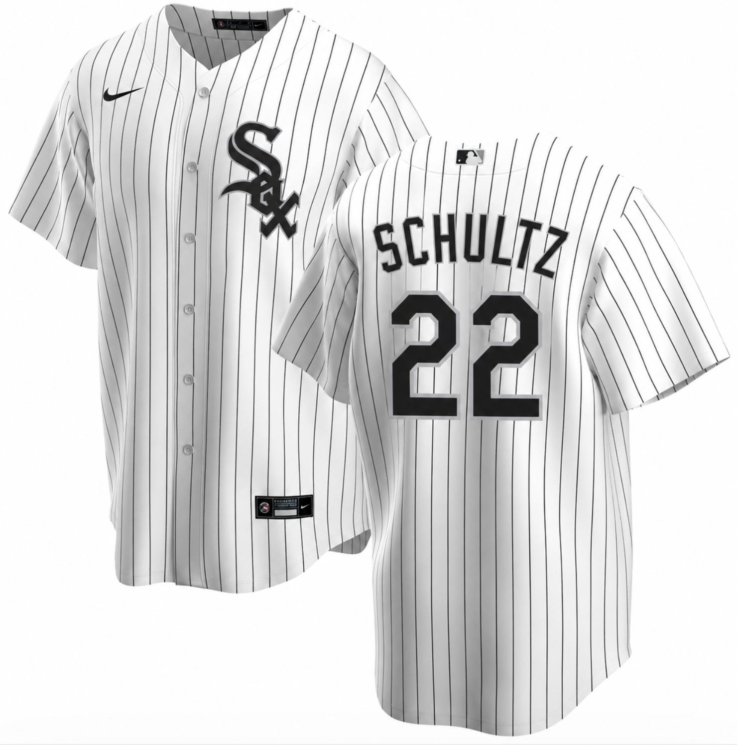 NIKE Men's Noah Schultz Chicago White Sox White Home Replica Jersey With Premium Twill Lettering