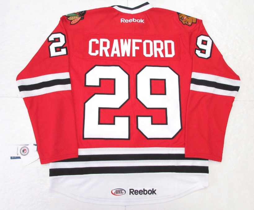 Corey Crawford Rockford Icehogs Premier Replica Red Jersey