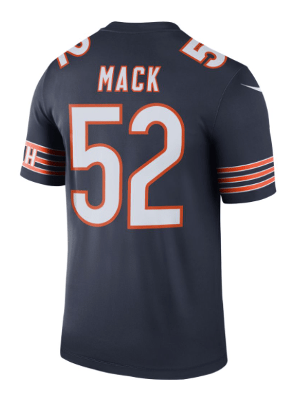 Men's Nike Khalil Mack Chicago Bears Color Rush Legend Jersey