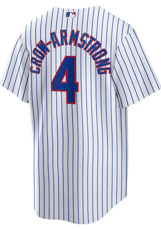 NIKE Men's Chicago Cubs Pete Crow-Armstrong #4 White Home Replica Jersey
