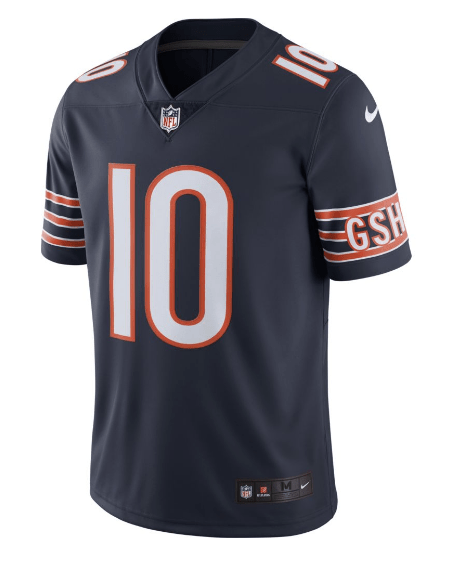Men's Chicago Bears Mitchell Trubisky Nike Navy Vapor Untouchable Limited Player Jersey