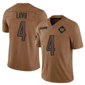 W.Commanders #4 Frankie Luvu Player Brown Salute To Service Limited Football Jerseys
