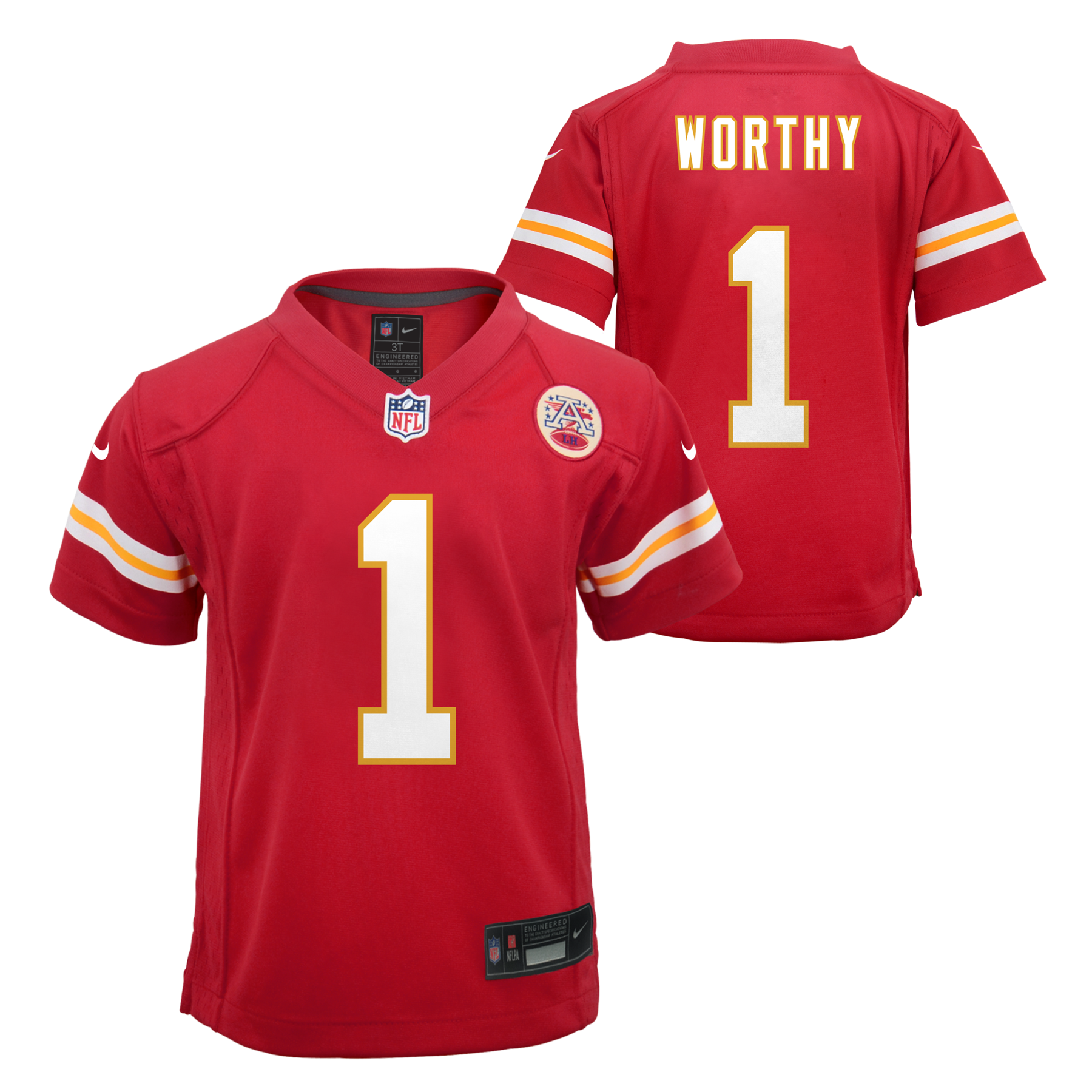 Youth Kansas City Chiefs Xavier Worthy Nike Red Game Jersey