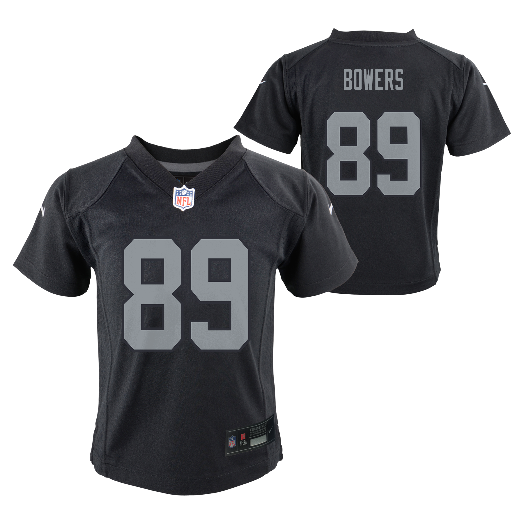 Child Las Vegas Raiders Brock Bowers Black Home Nike Game Jersey
