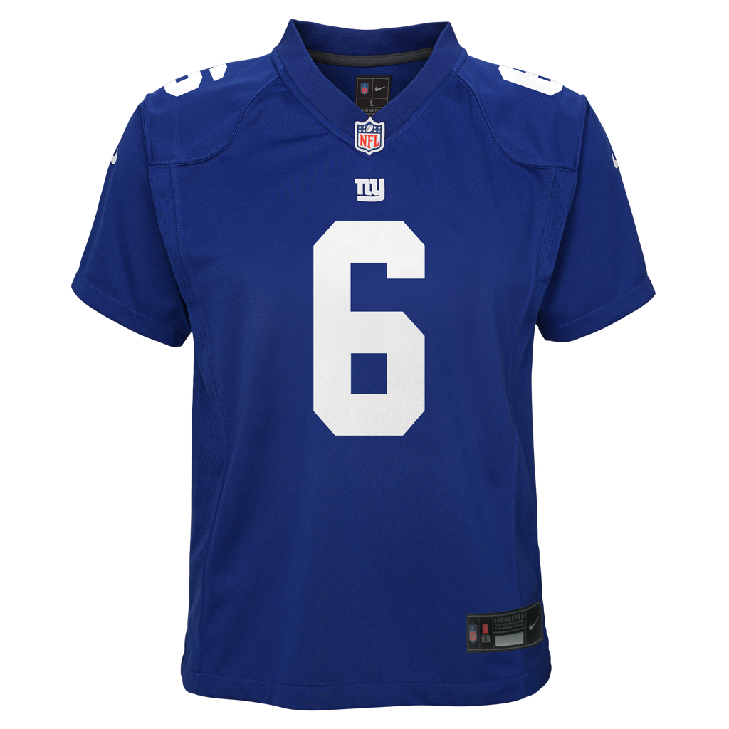 Youth Jaxson Dart New York Giants Home Royal Blue Nike Game Jersey