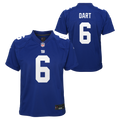 Youth Jaxson Dart New York Giants Home Royal Blue Nike Game Jersey