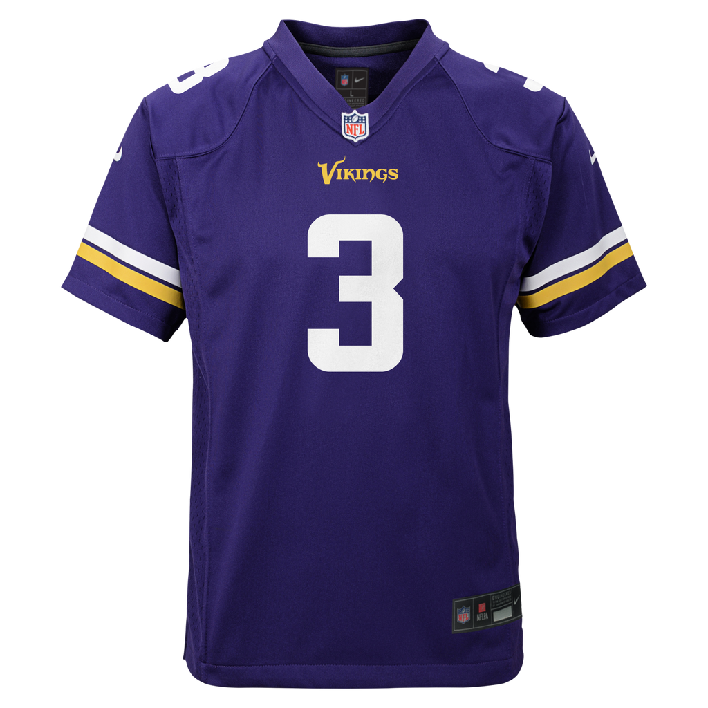 Youth Jordan Addison Minnesota Vikings Purple Nike Game Jersey