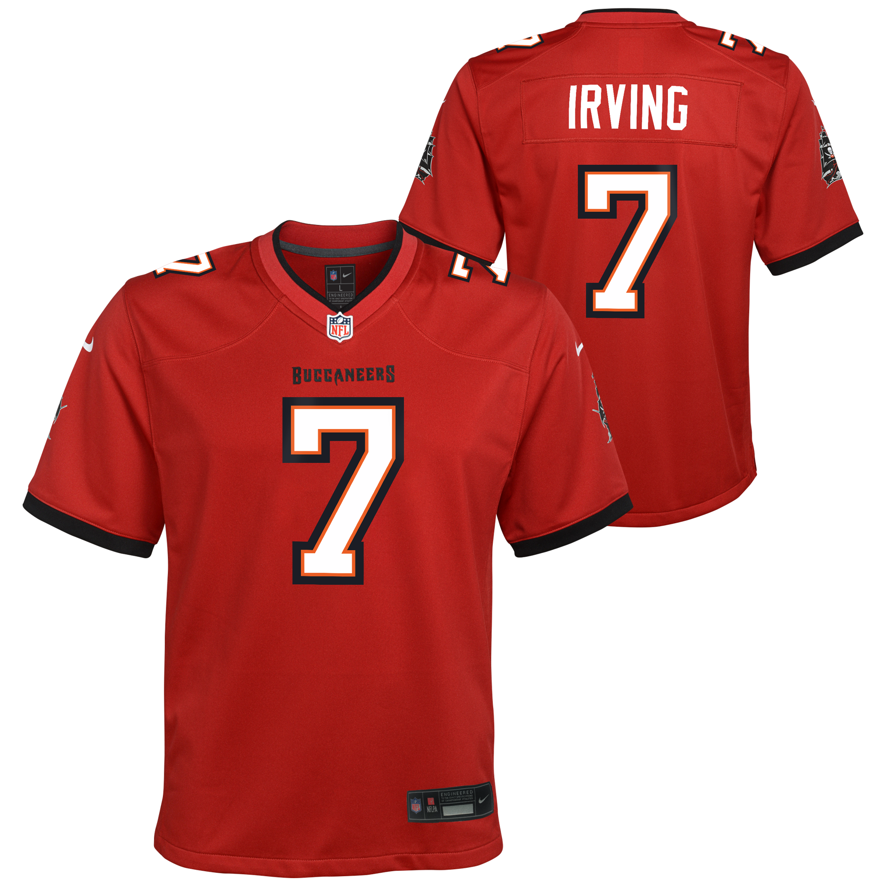Youth Bucky Irving Tampa Bay Buccaneers Nike Red Game Replica Jersey
