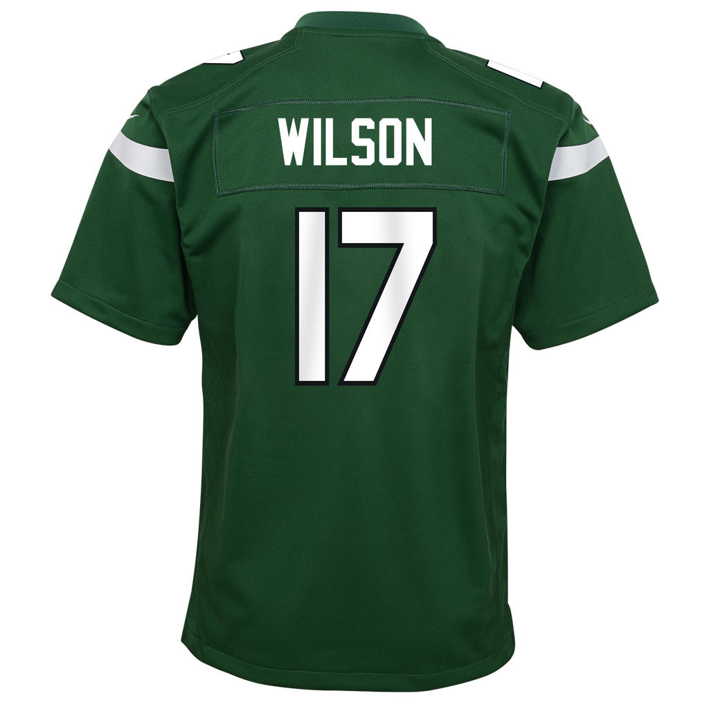 Youth Garrett Wilson New York Jets Nike Green Game Replica Jersey