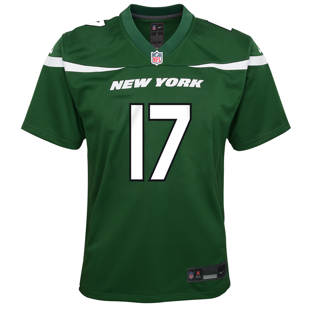 Youth Garrett Wilson New York Jets Nike Green Game Replica Jersey