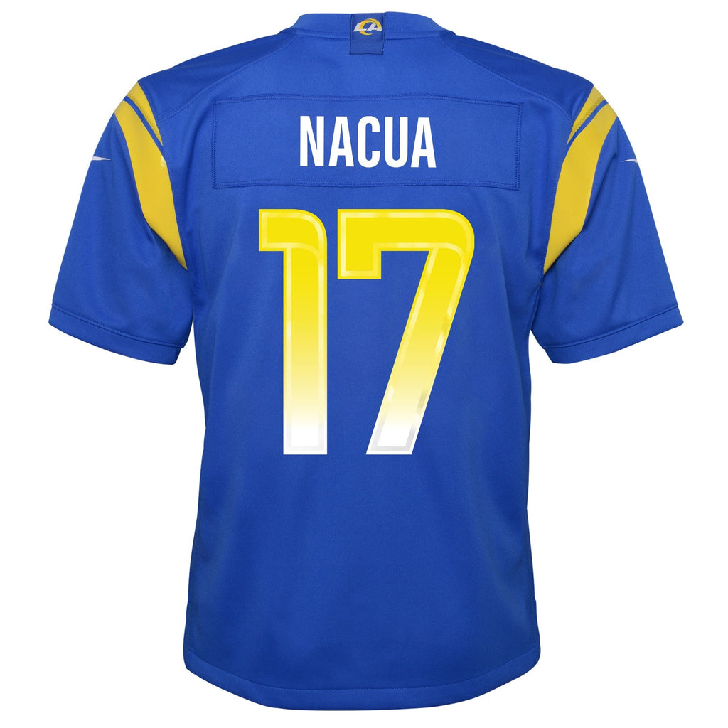 Youth Los Angeles Rams Puka Nacua Nike Royal Blue "ROOKIE" #17 Game Jersey
