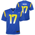 Youth Los Angeles Rams Puka Nacua Nike Royal Blue "ROOKIE" #17 Game Jersey