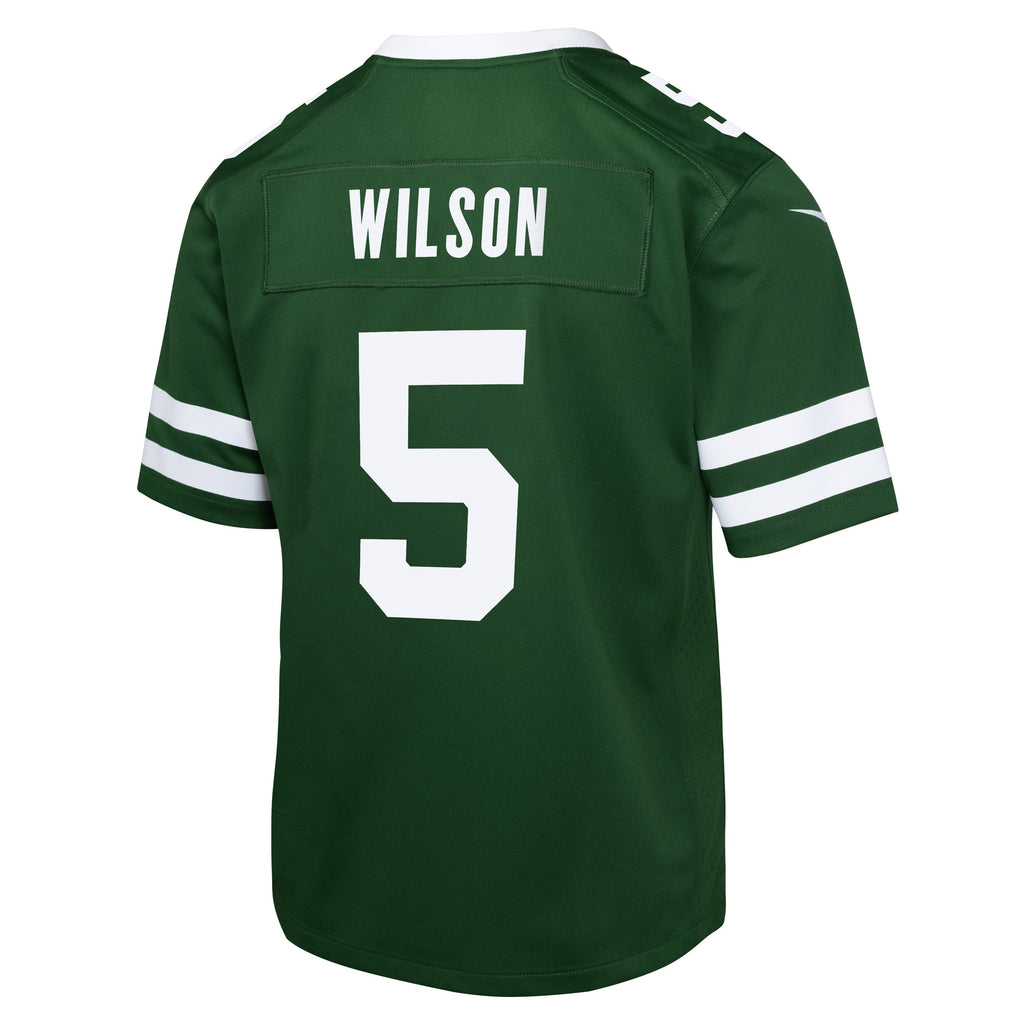 Youth Garrett Wilson New York Jets Nike Green Home Game Replica Jersey