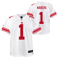 Youth Malik Nabers New York Giants White Nike Game Jersey