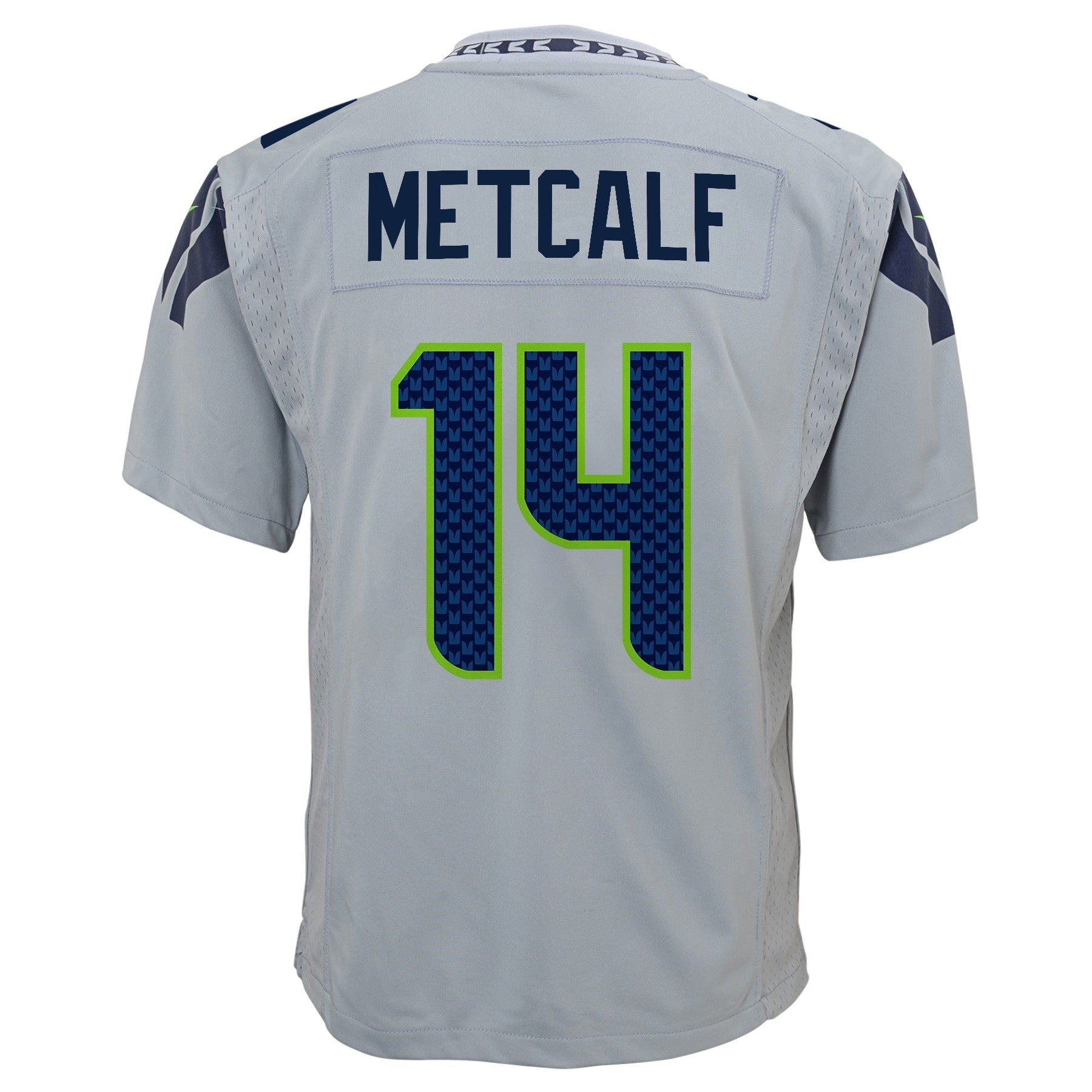Youth DK Metcalf Seattle Seahawks Nike Wolf Gray Alternate Game Jersey
