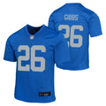 Youth Detroit Lions Jahmyr Gibbs Nike Alternate Blue "ROOKIE" Game Jersey
