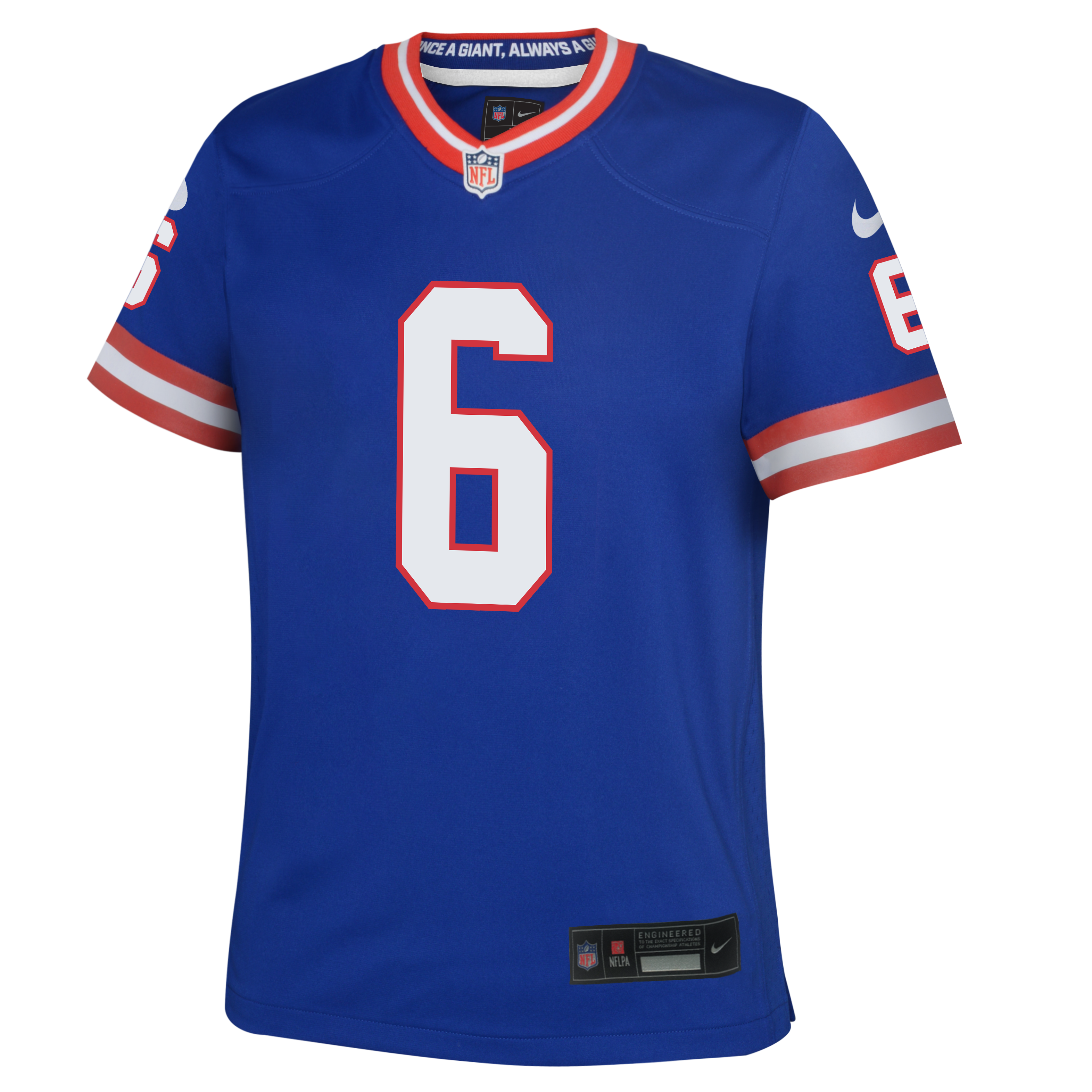 Youth Jaxon Dart New York Giants Alternate Red/Blue Nike Game Jersey