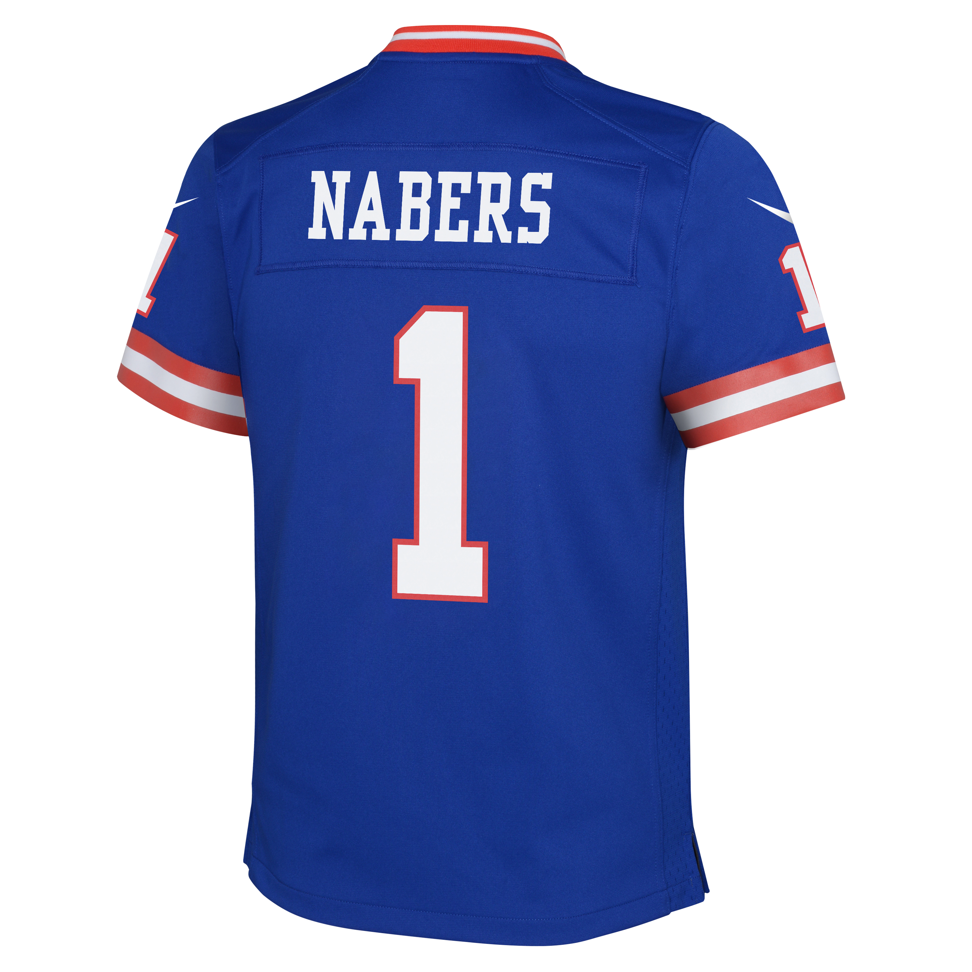 Youth Malik Nabers New York Giants Alternate Red/Blue Nike Game Jersey
