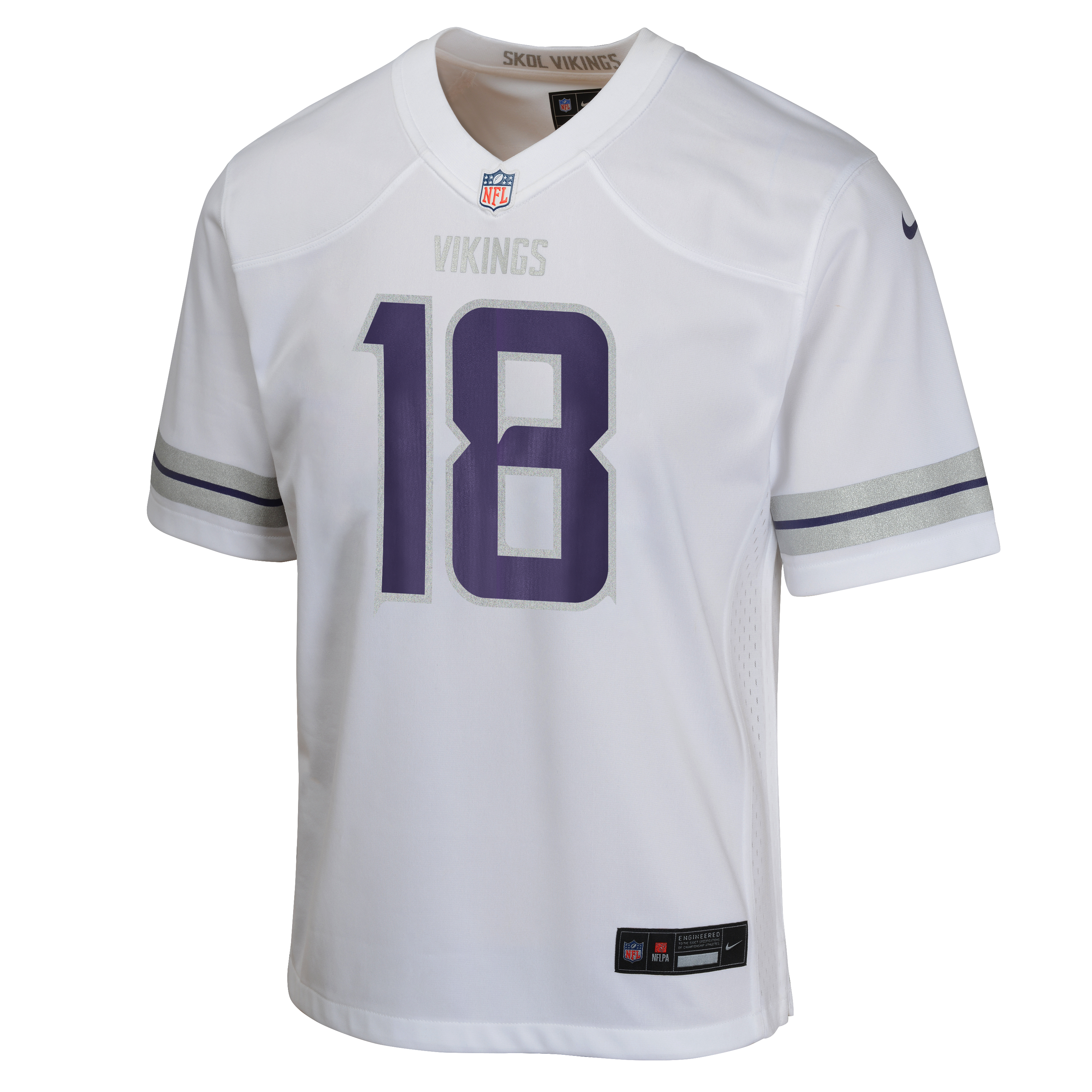 Youth Justin Jefferson Minnesota Vikings Winter Warrior Nike Game Jersey