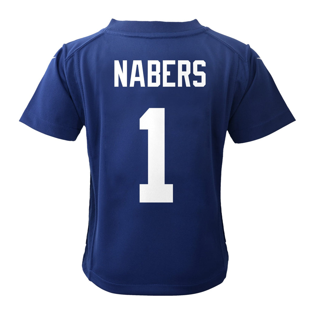 Child Malik Nabers New York Giants Royal Blue Nike Game Jersey