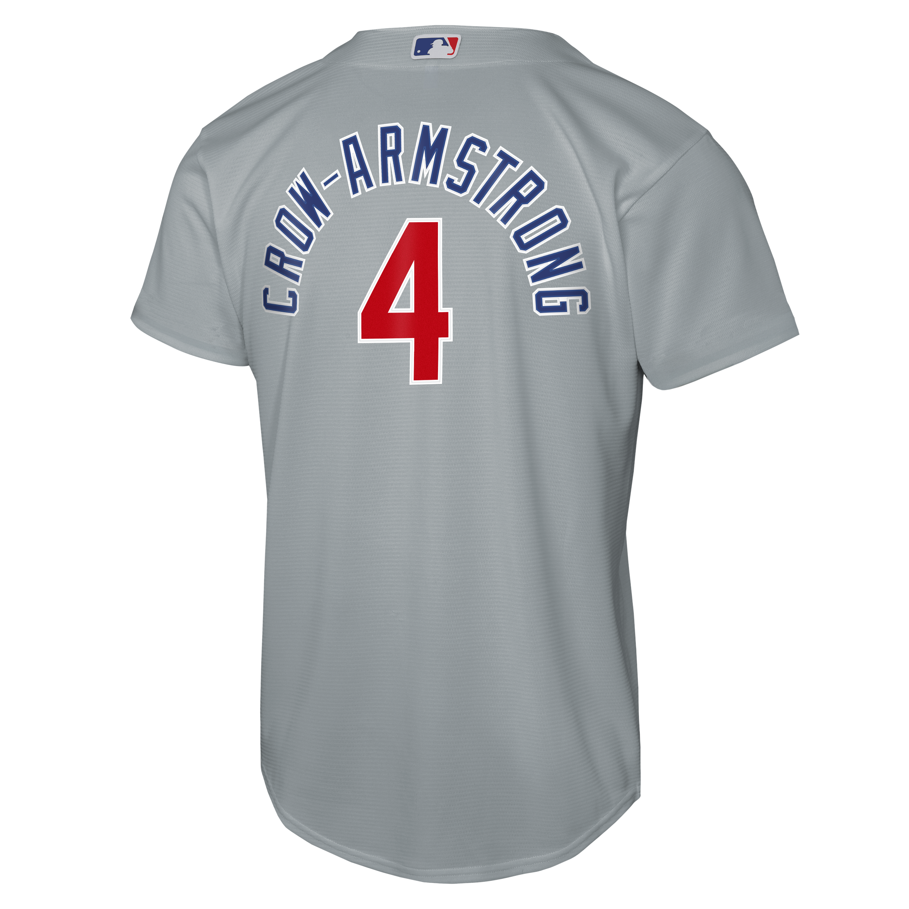 NIKE Youth Chicago Cubs Pete Crow-Armstrong Road Grey Baseline Replica Jersey