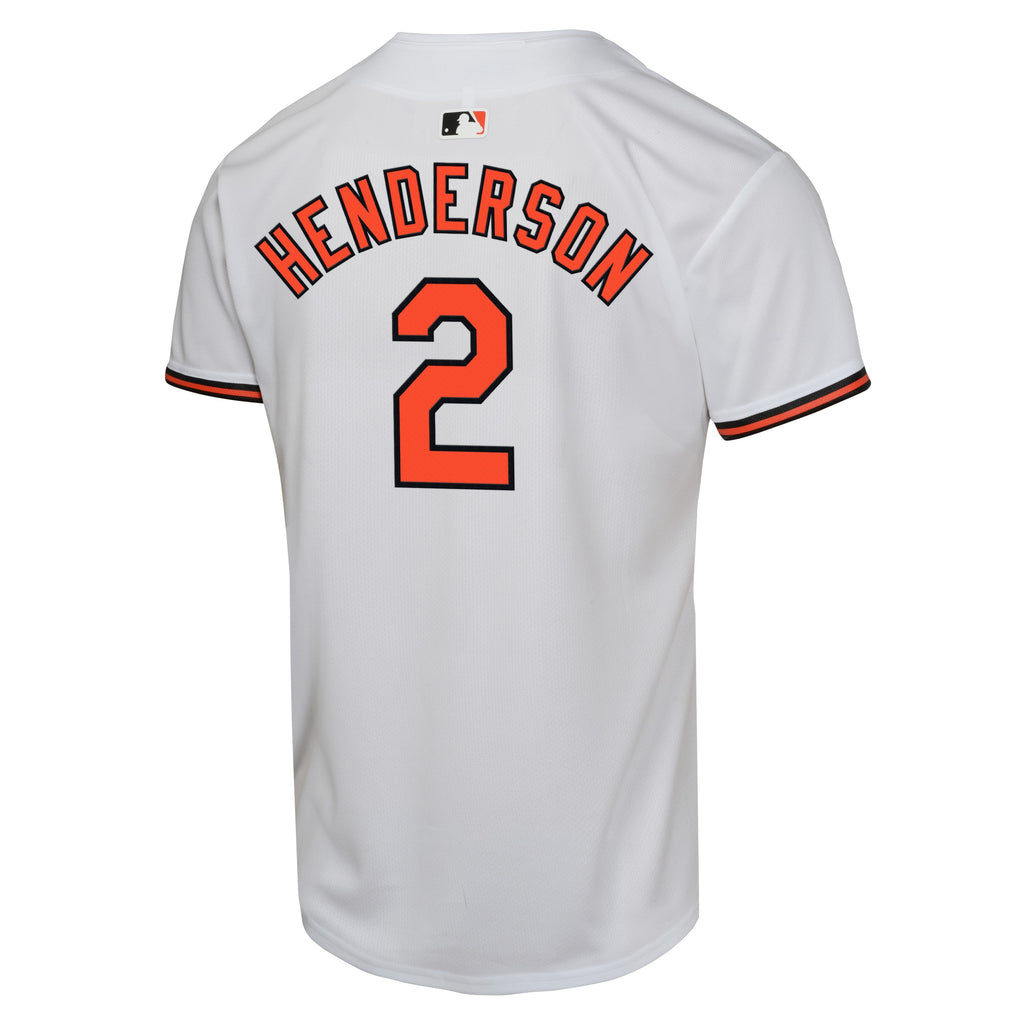 NIKE Youth Gunnar Henderson Baltimore Orioles White Home Replica Game Jersey
