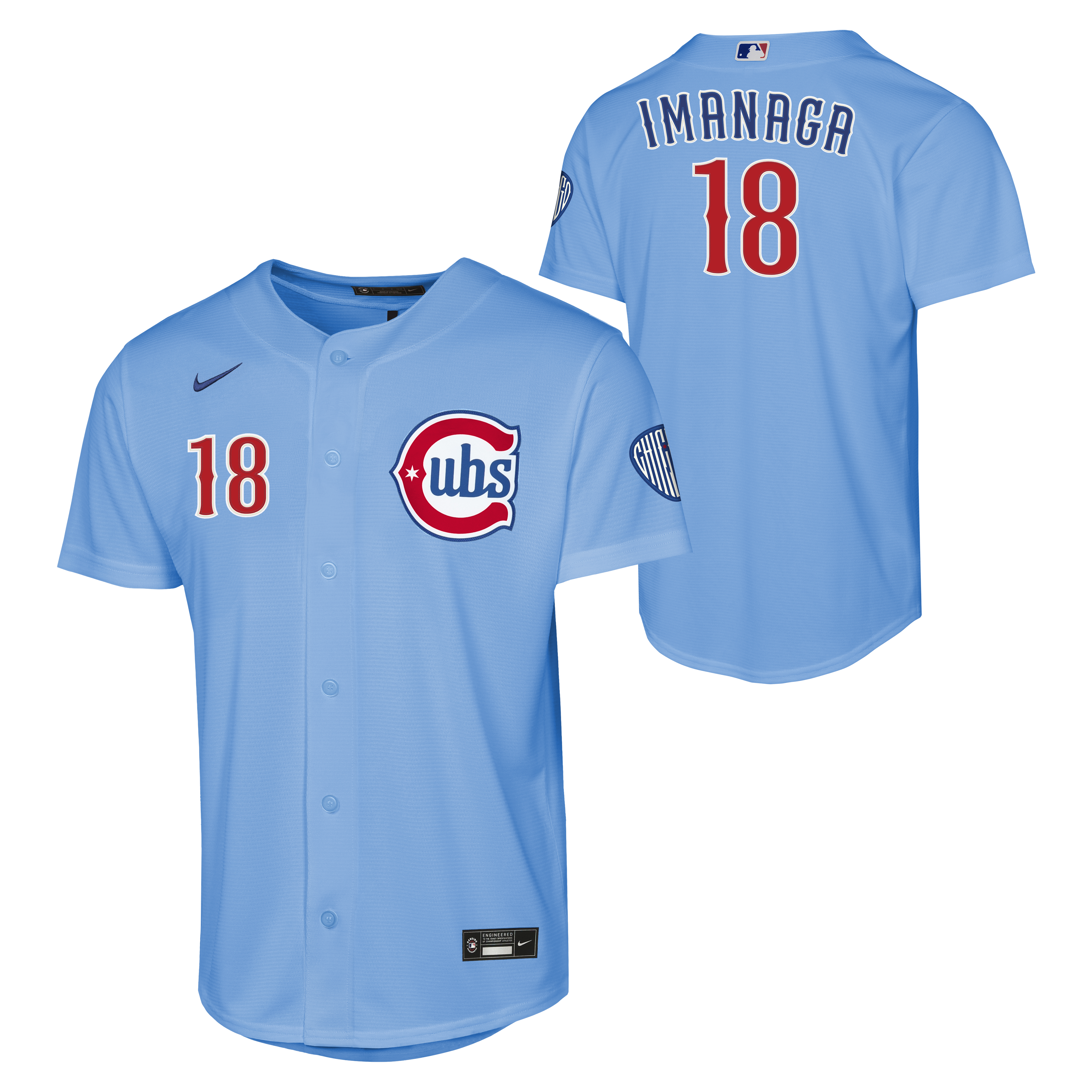 Youth Chicago Cubs Shota Imanaga Alternate 2 NIKE Homerun Powder Blue Replica Jersey
