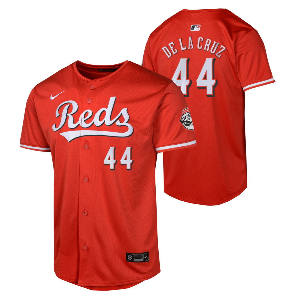 Youth Elly De La Cruz Cincinnati Reds NIKE Red Alternate Home Ren Replica Jersey
