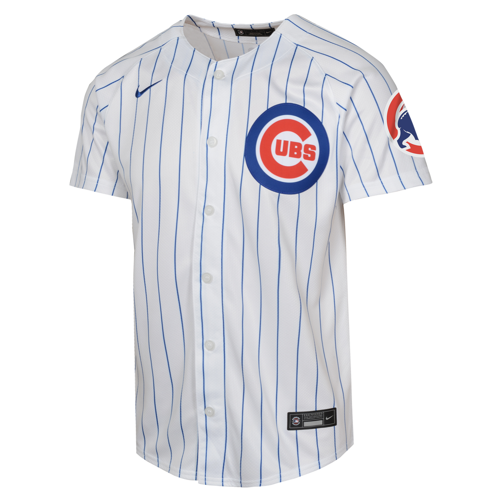 NIKE Youth Dansby Swanson Chicago Cubs White Home Replica Jersey