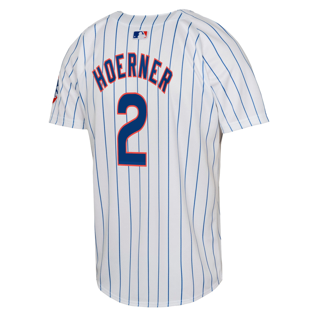 NIKE Youth Nico Hoerner Chicago Cubs White Limited Home Replica Jersey