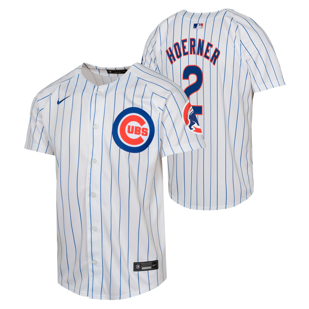 NIKE Youth Nico Hoerner Chicago Cubs White Limited Home Replica Jersey