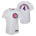 Youth Nike Pete Crow-Armstrong #4 Chicago Cubs White Home Baseline Replica Jersey