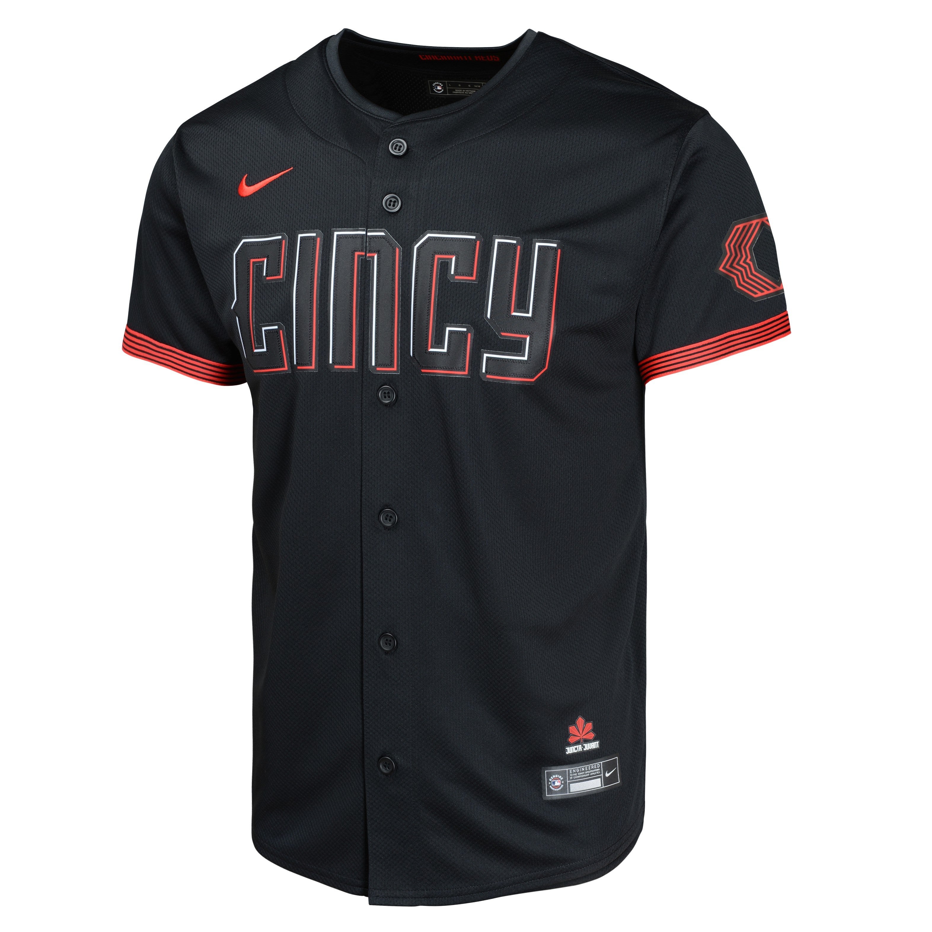 Youth Elly De La Cruz Cincinnati Reds NIKE Black City Connect Limited Replica Jersey