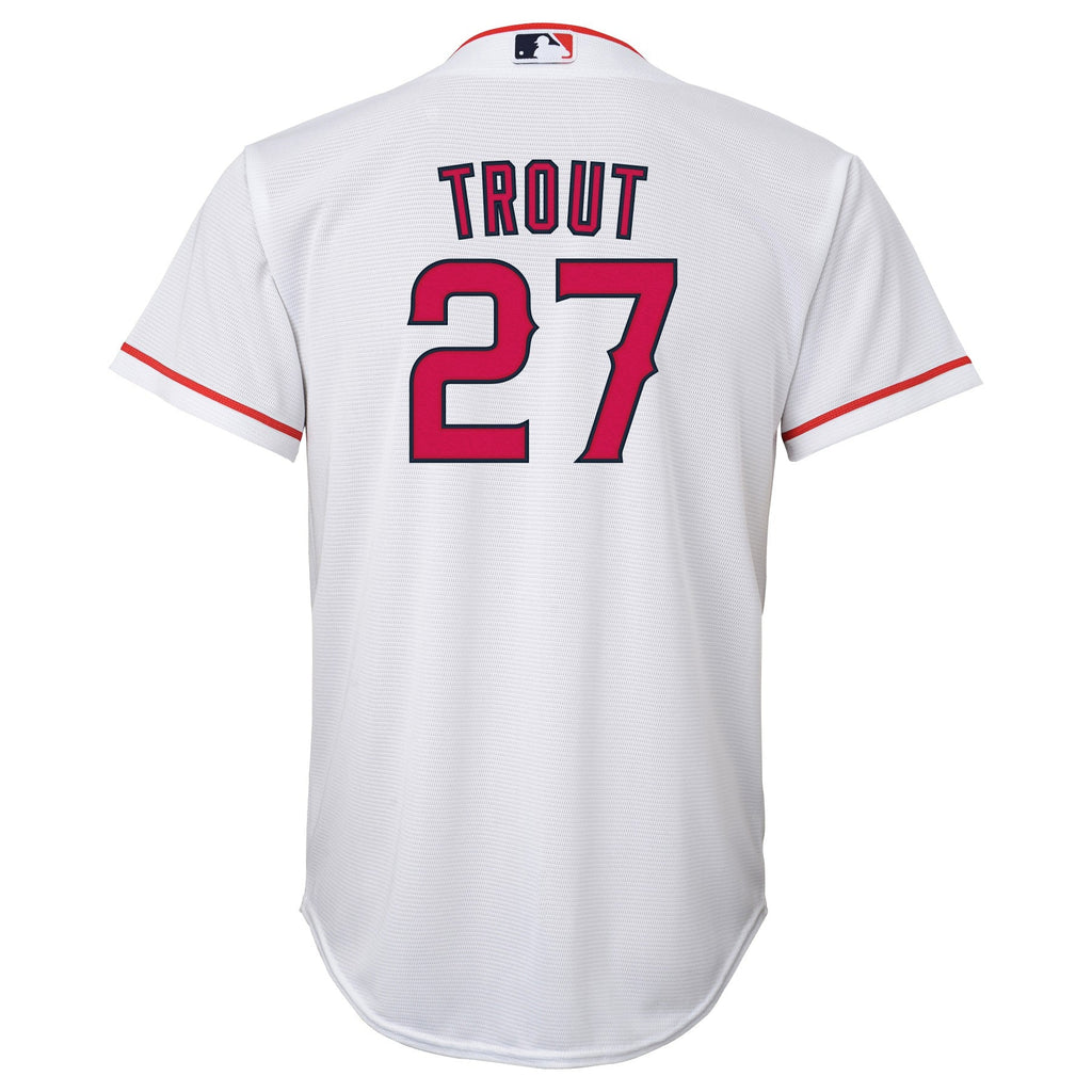 Youth Los Angeles Angels Mike Trout Nike White Home Replica Player Jersey