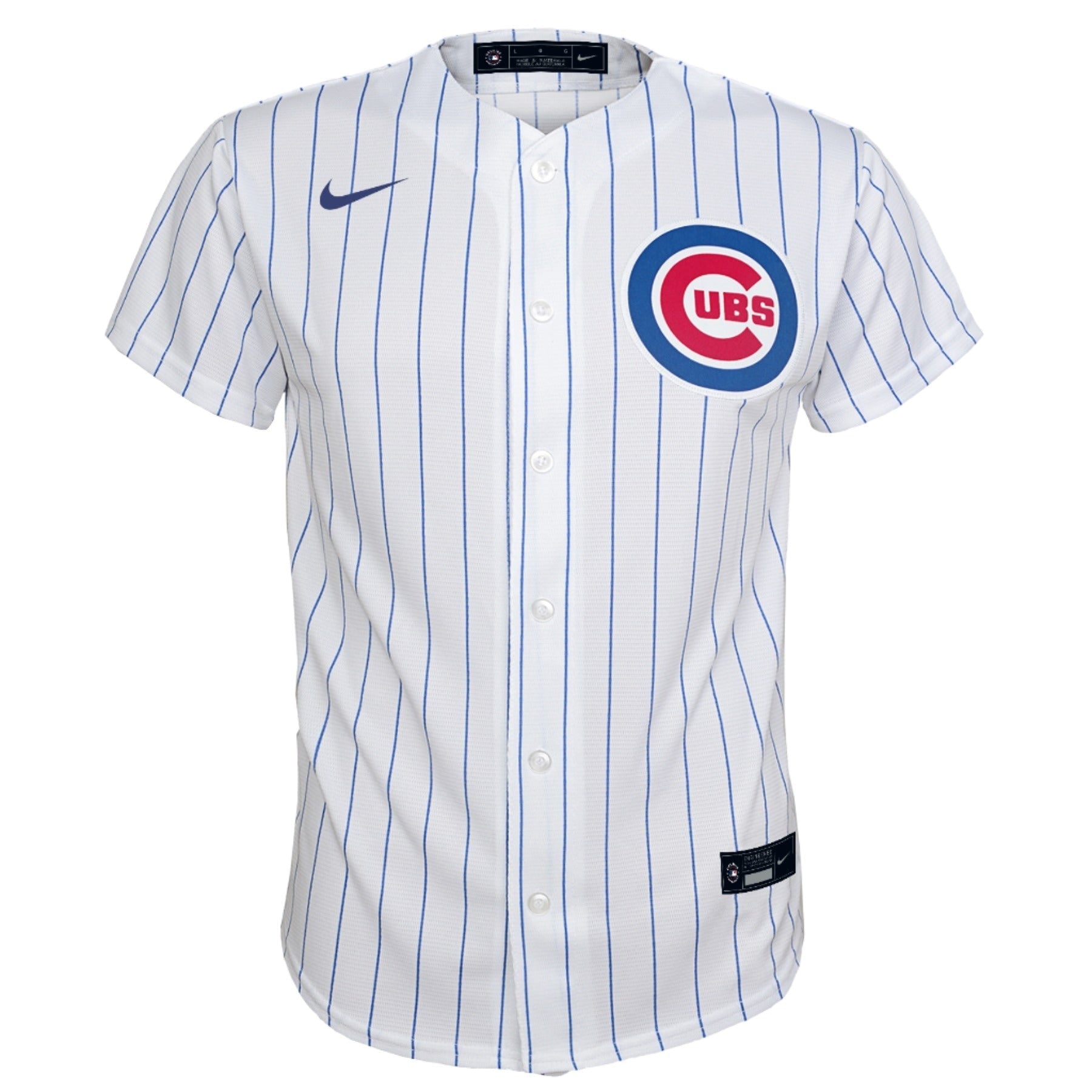 Youth Chicago Cubs White Home New Baseline Blank Nike Replica Jersey