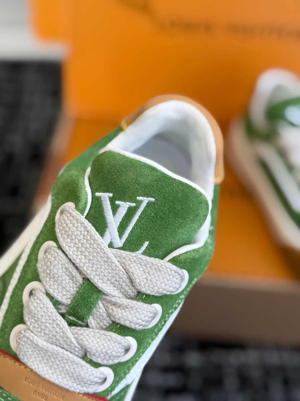 Louis Vuitton LV Tilted Sneaker (Green Suede)