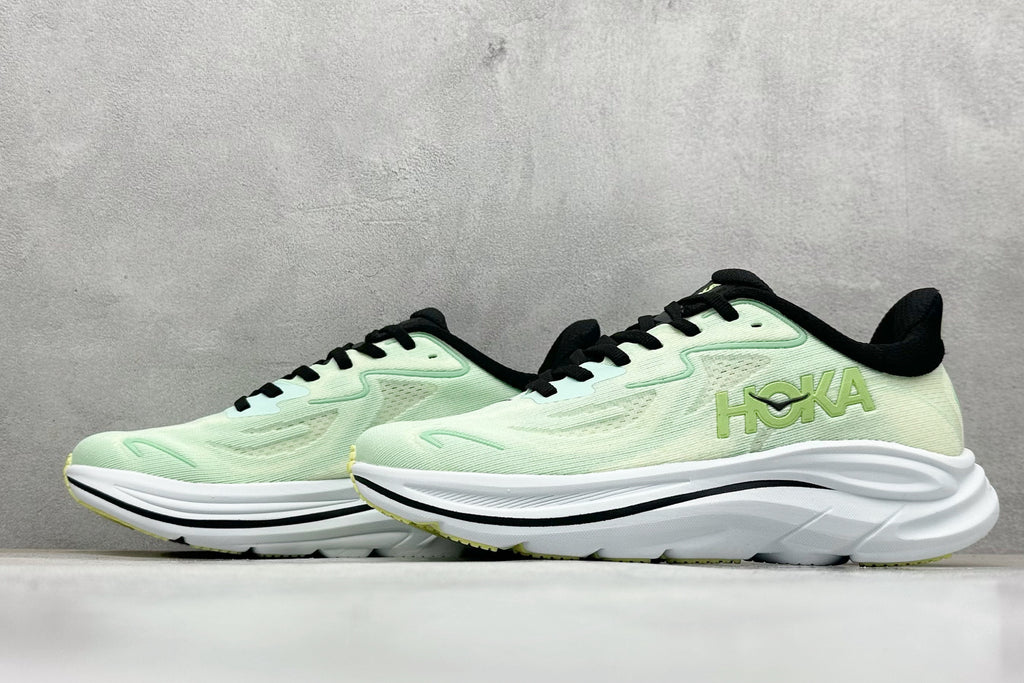 HOKA Clifton 10 Mint Green Cushioned Road Running Sneakers
