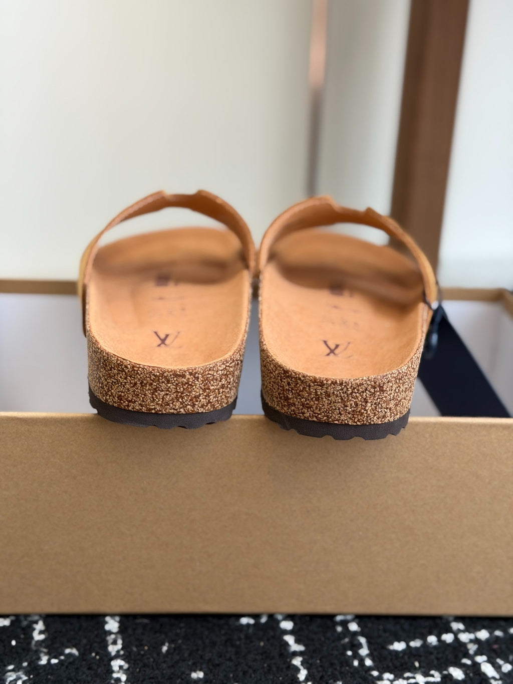 Louis Vuitton LV Oasis Mule (Light Tan Monogram Suede)