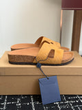Louis Vuitton LV Oasis Mule (Light Tan Monogram Suede)