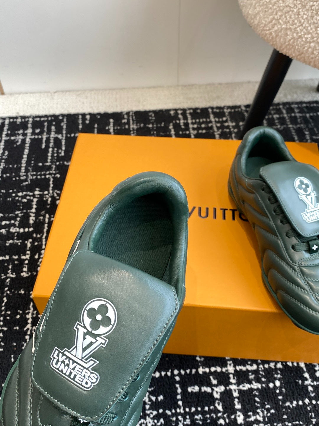 Louis Vuitton LV Kick Sneaker (Dark Green Leather)